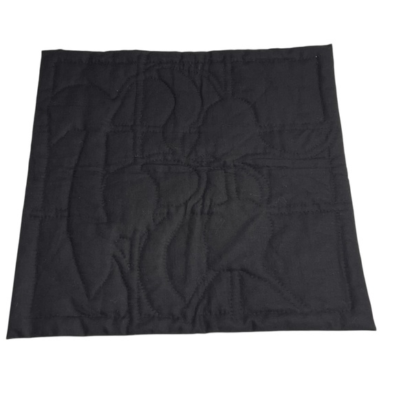 Vintage 1977 Stained Glass Look floral Quilted wall Hanging Machine/Hand Stitch - Picture 6 of 6